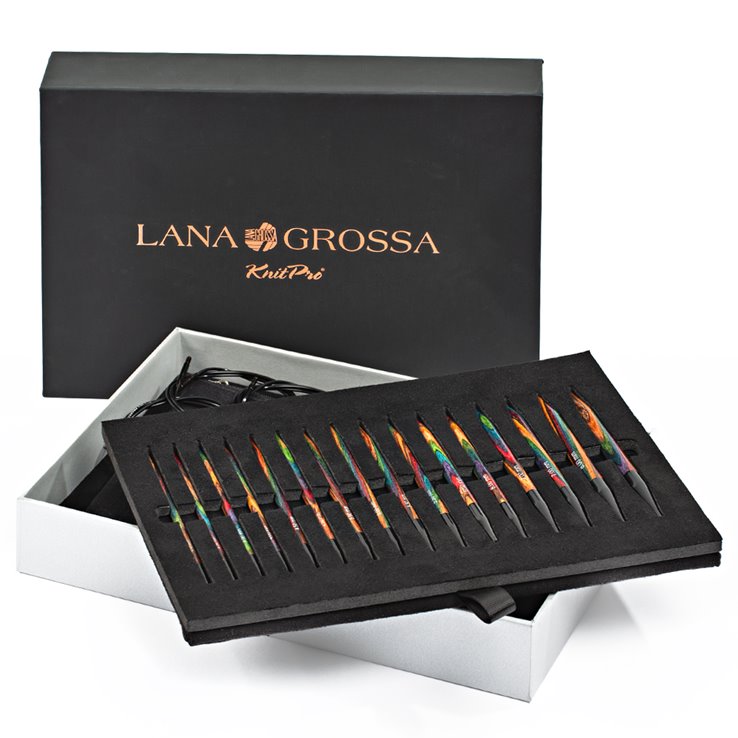 NADEL-SET Design-Holz Multicolor - von Lana Grossa