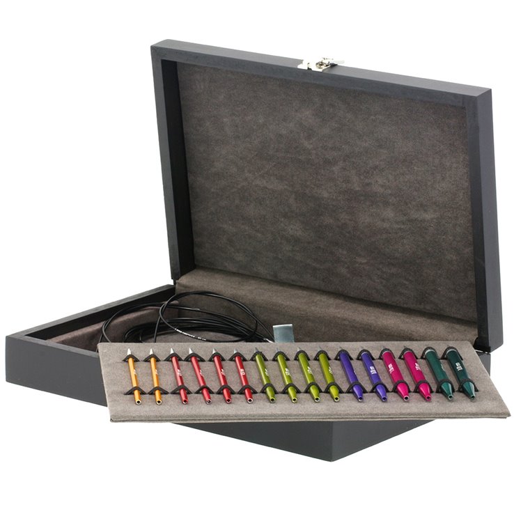 NADEL-SET Aluminium Rainbow - von Lana Grossa
