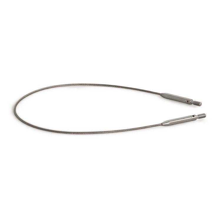 Nadelseil Vario Edelstahl fein 40cm drehbar - von Lana Grossa