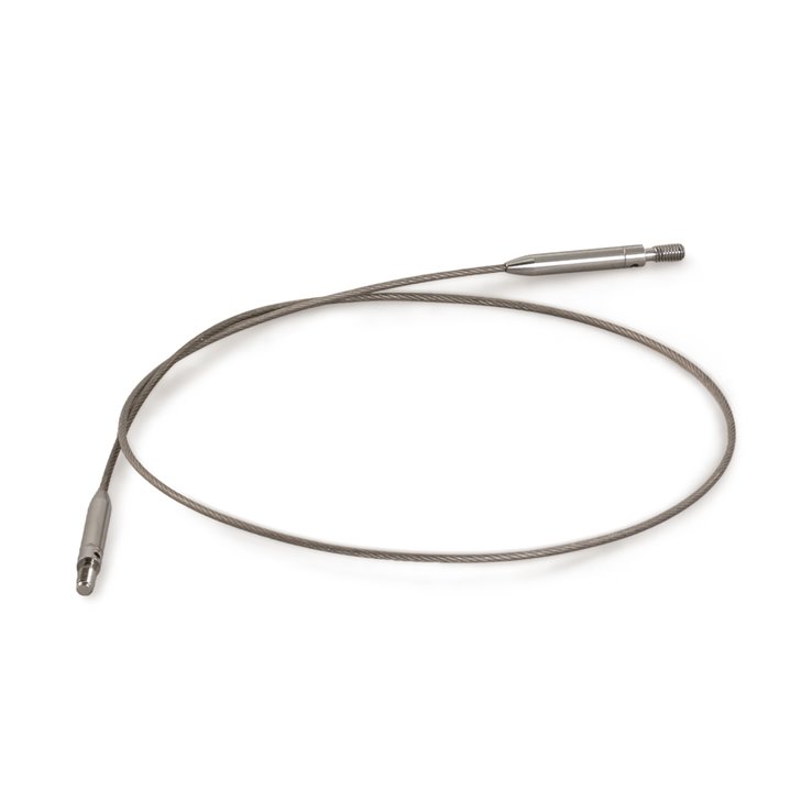 Nadelseil Vario Edelstahl fein 60cm drehbar - von Lana Grossa