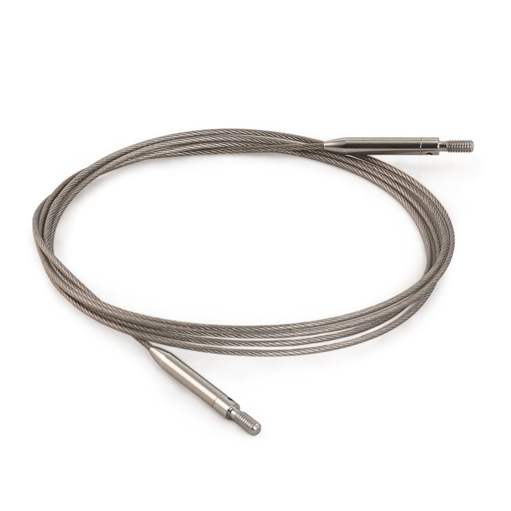 Nadelseil Vario Edelstahl fein 120cm drehbar - von Lana Grossa