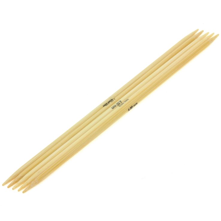 Strumpfstricknadel Bambus St. 4,0/20cm - von Lana Grossa