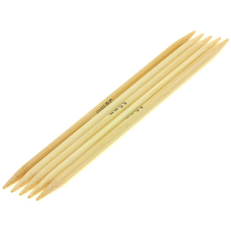 Strumpfstricknadel Bambus St. 5,0/15cm - von Lana Grossa