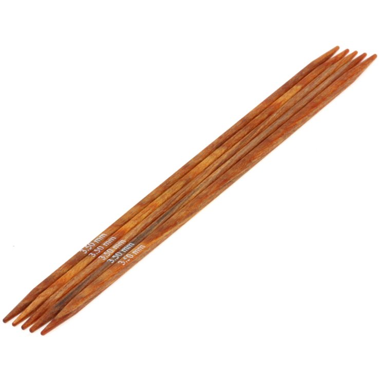 Strumpfstricknadel Design-Holz Quattro St. 3,5/15cm - von Lana Grossa