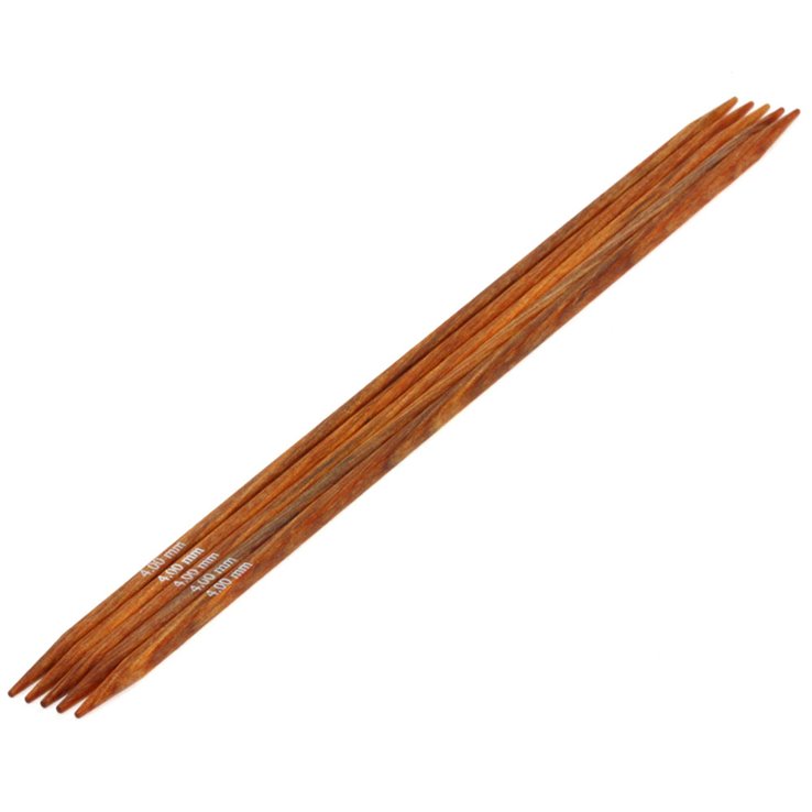 Strumpfstricknadel Design-Holz Quattro St. 4,0/20cm - von Lana Grossa