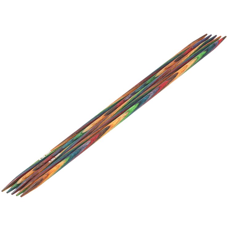 Strumpfstricknadel Design-Holz Color St. 4,5/20cm - von Lana Grossa