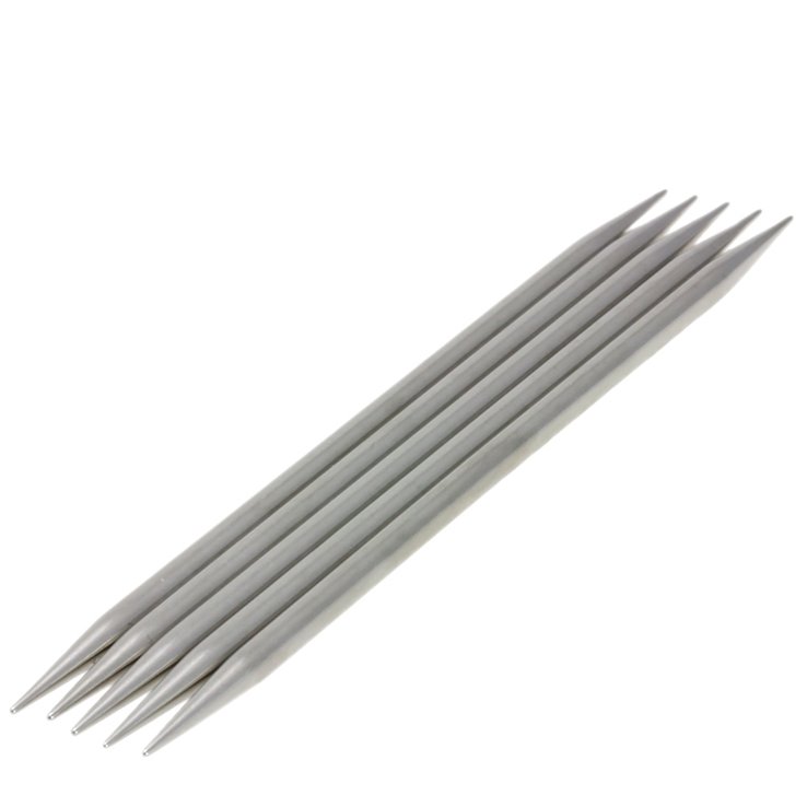 Strumpfstricknadel Edelstahl St, 5,5/15cm - von Lana Grossa