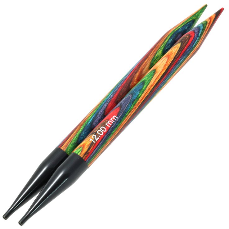 Nadelspitzen Vario Design-Holz Multicolor St.12,0 - von Lana Grossa