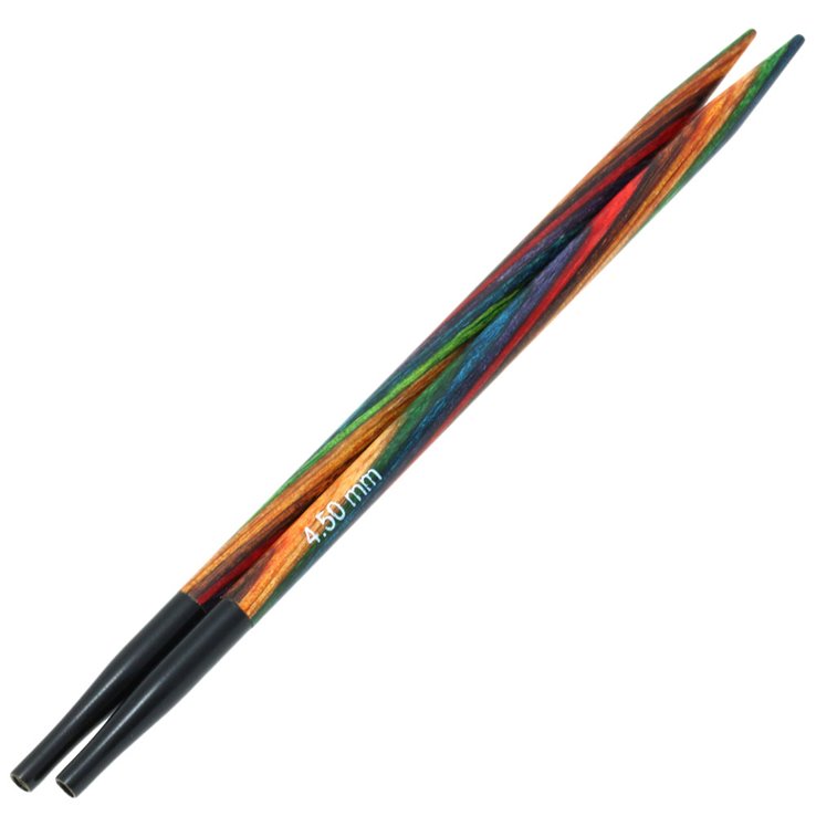 Nadelspitzen Vario Design-Holz Multicolor St. 4,5 - von Lana Grossa