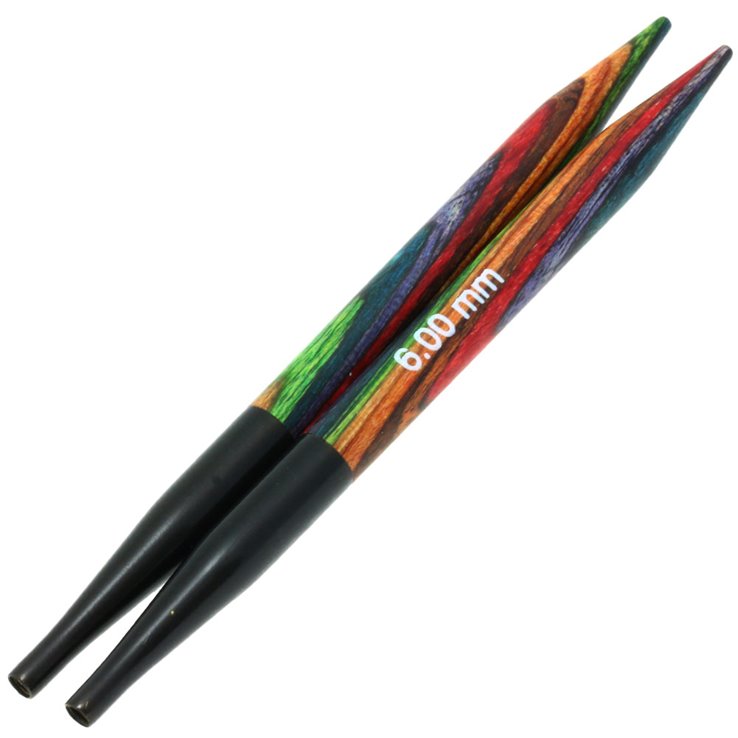 Nadelspitzen Vario Design-Holz Multicolor St. 6,0 - von Lana Grossa