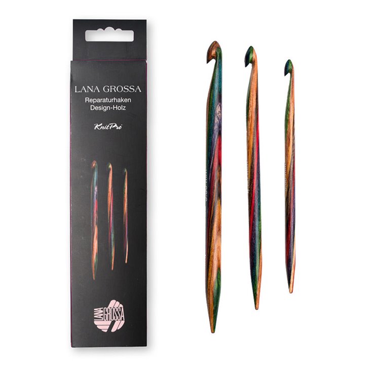 Reparaturhaken-Set Design-Holz - von Lana Grossa