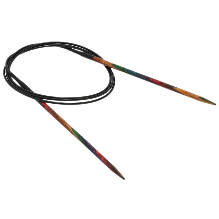 Rundstricknadel Design-Holz Multicolor St. 3,5/100cm - von Lana Grossa