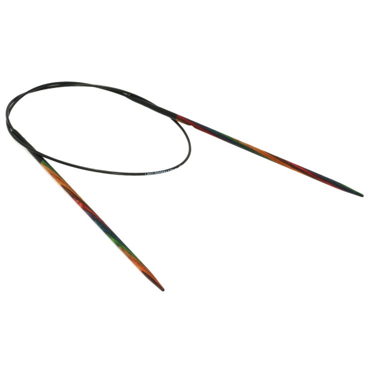 Rundstricknadel Design-Holz Color St. 3,0/60cm - von Lana Grossa
