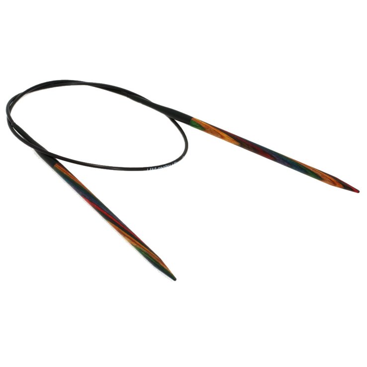 Rundstricknadel Design-Holz Color St. 4,5/60cm - von Lana Grossa