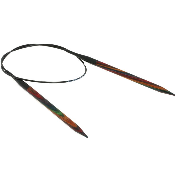 Rundstricknadel Design-Holz Color St. 6,0/60cm - von Lana Grossa