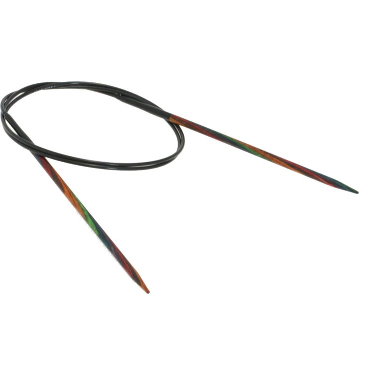 Rundstricknadel Design-Holz Color St. 3,5/80cm - von Lana Grossa