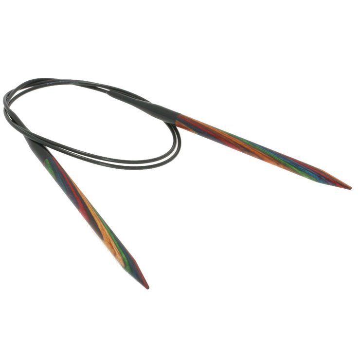 Rundstricknadel Design-Holz Color St. 6,0/80cm - von Lana Grossa