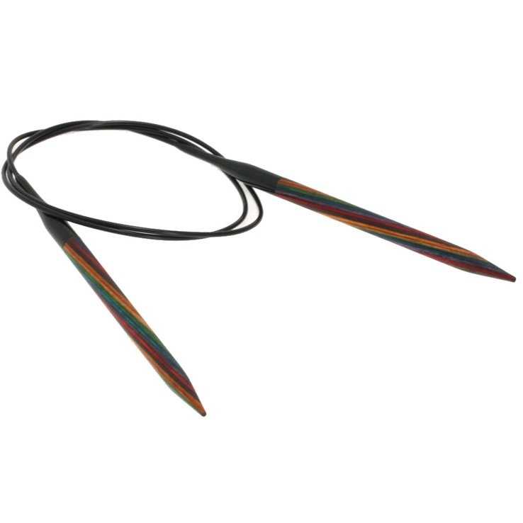 Rundstricknadel Design-Holz Color St. 6,5/80cm - von Lana Grossa