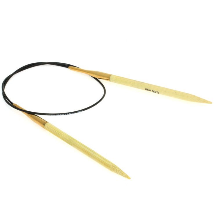 Rundstricknadel Bambus  St. 6,0/60cm - von Lana Grossa