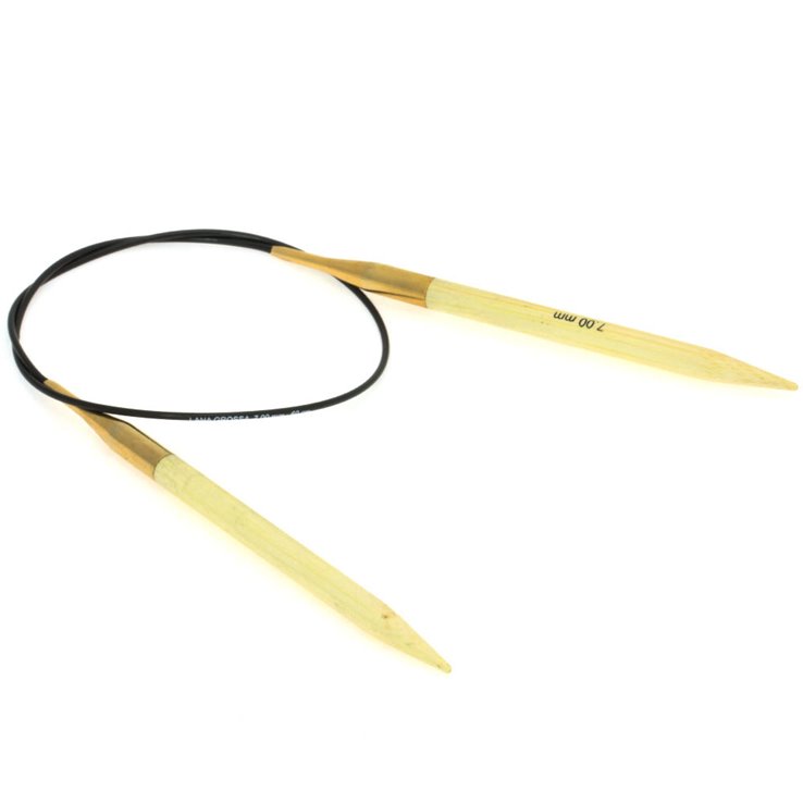 Rundstricknadel Bambus  St. 7,0/60cm - von Lana Grossa
