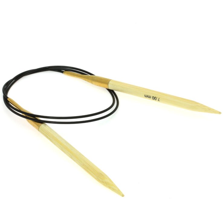 Rundstricknadel Bambus St. 7,0/80cm - von Lana Grossa
