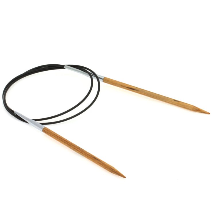 Rundstricknadel Design-Holz Natur St. 4,5/80cm - von Lana Grossa