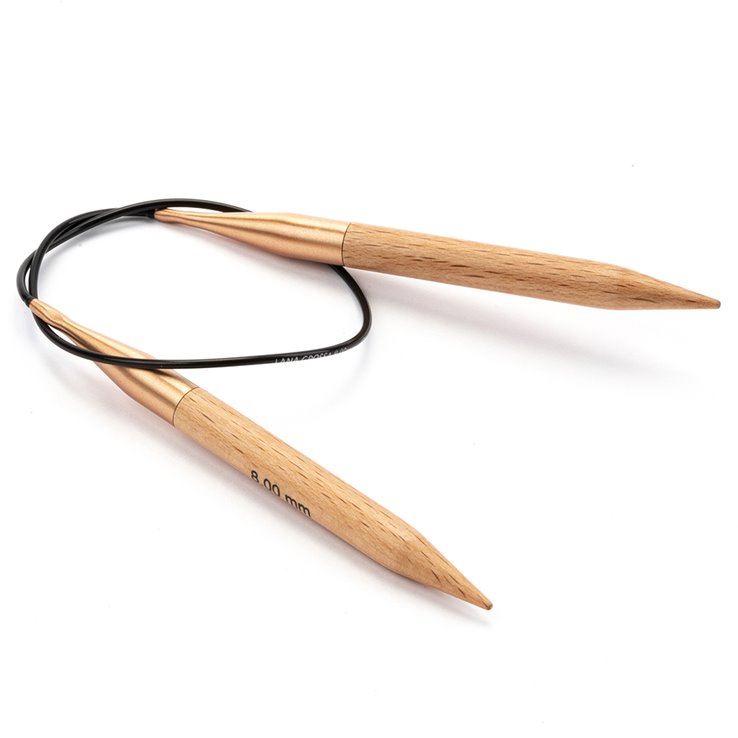 Rundstricknadel Buche (Tanja Steinbach Edition) St, 8,0/ 40cm - von Lana Grossa