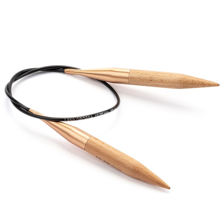 Rundstricknadel Buche (Tanja Steinbach Edition) St.10,0/ 50cm - von Lana Grossa