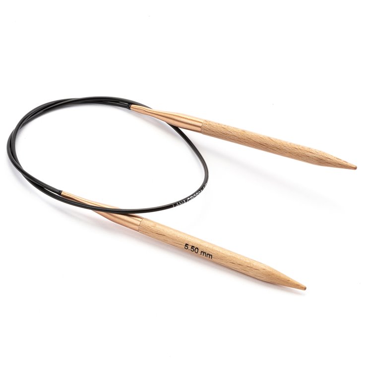 Rundstricknadel Buche (Tanja Steinbach Edition) St. 5,5/ 50cm - von Lana Grossa