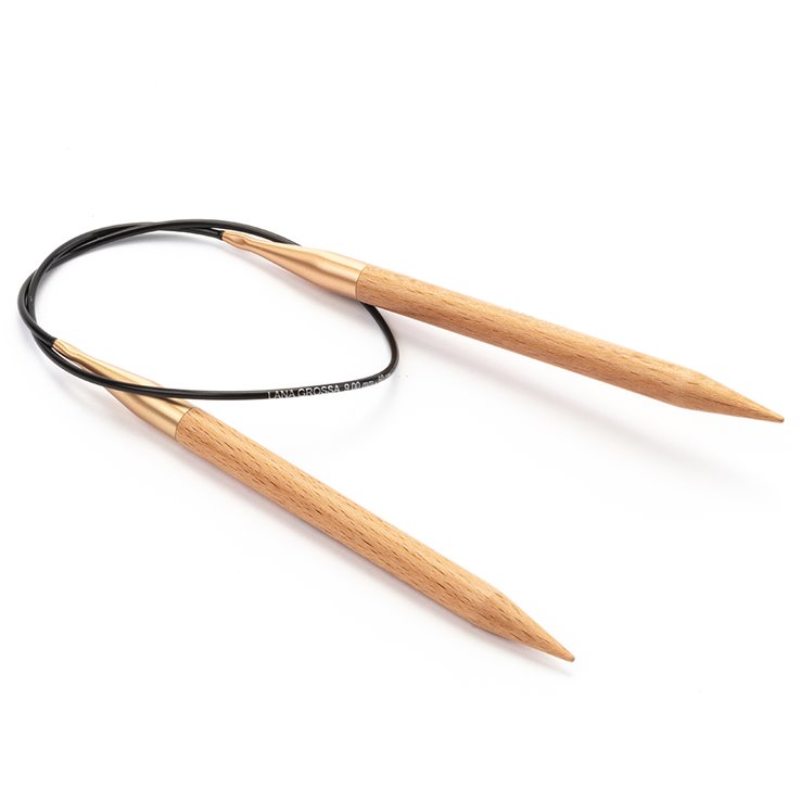 Rundstricknadel Buche (Tanja Steinbach Edition) St, 9,0/ 60cm - von Lana Grossa