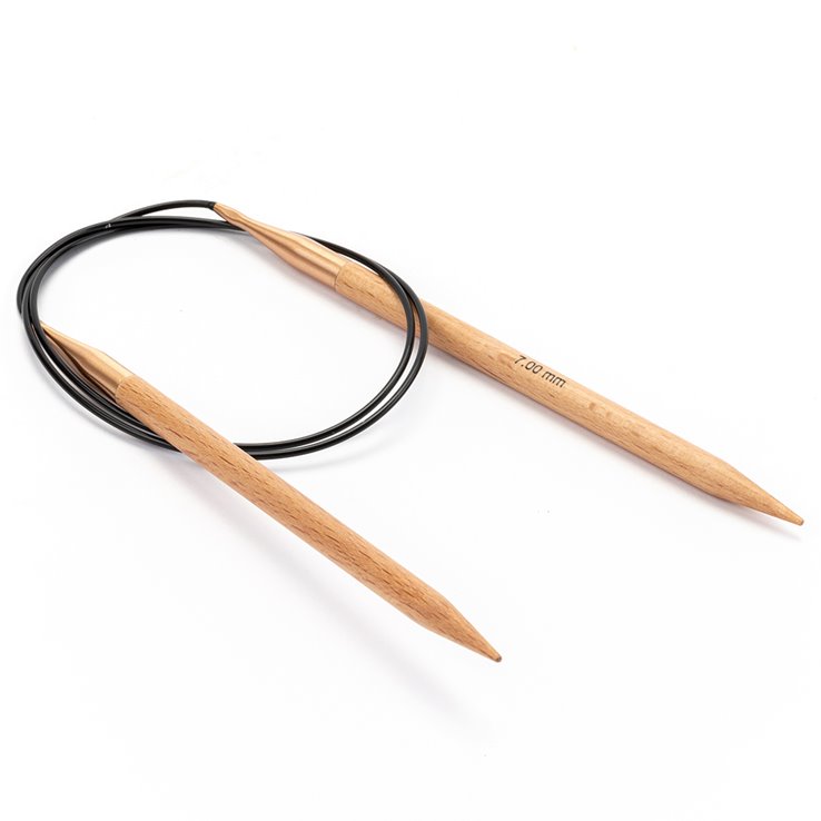 Rundstricknadel Buche (Tanja Steinbach Edition) St, 7,0/ 80cm - von Lana Grossa