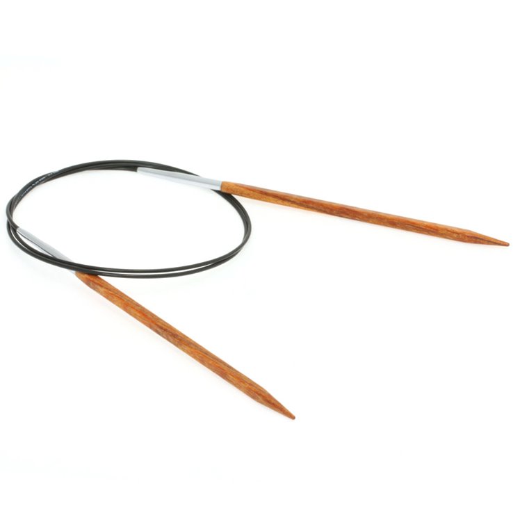Rundstricknadel Design-Holz Quattro St. 4,5/80cm - von Lana Grossa