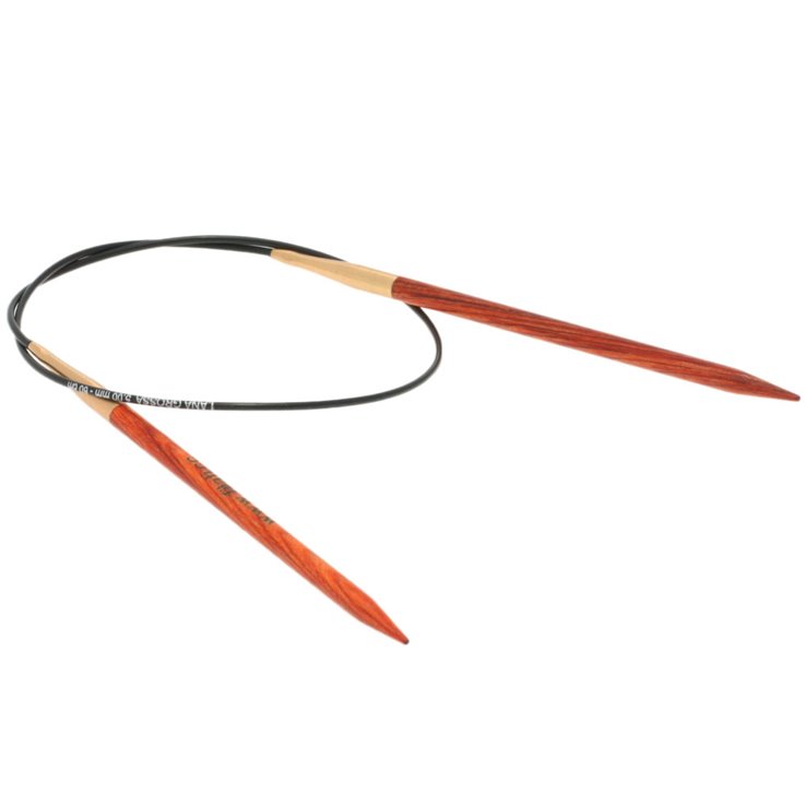 Rundstricknadel Design-Holz Signal St. 5,0/ 60cm - von Lana Grossa