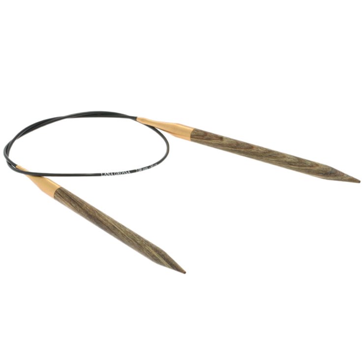 Rundstricknadel Design-Holz Signal St. 7,0/ 60cm - von Lana Grossa