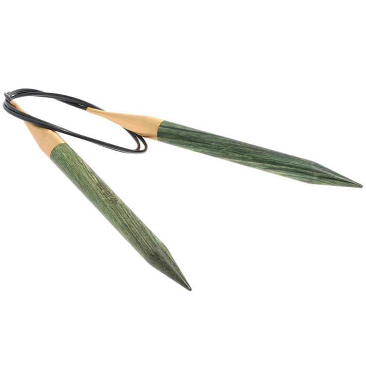 Rundstricknadel Design-Holz Signal St.12,0/ 80cm - von Lana Grossa
