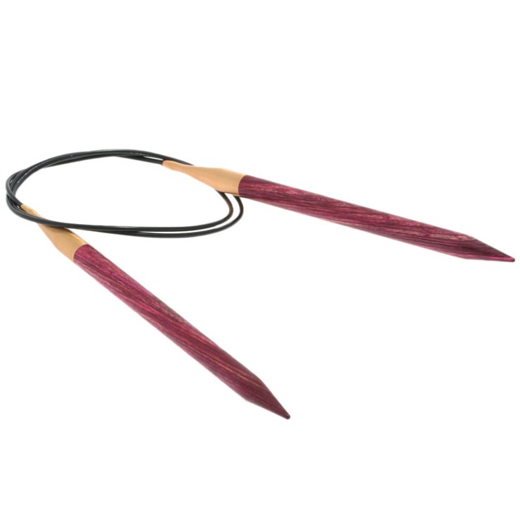 Rundstricknadel Design-Holz Signal St. 8,0/ 80cm - von Lana Grossa
