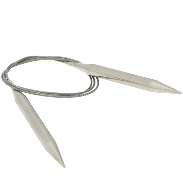 Rundstricknadel Edelstahl St, 10,0/100cm - von Lana Grossa