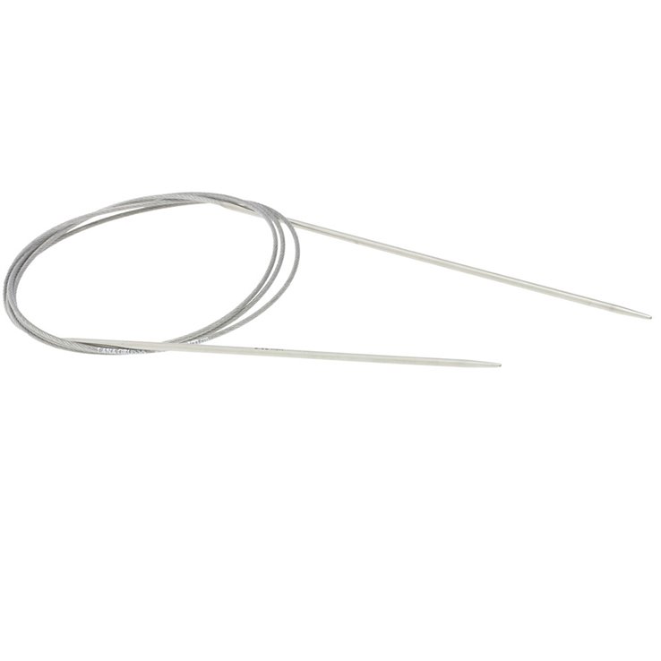 Rundstricknadel Edelstahl St.  2,0/100cm - von Lana Grossa
