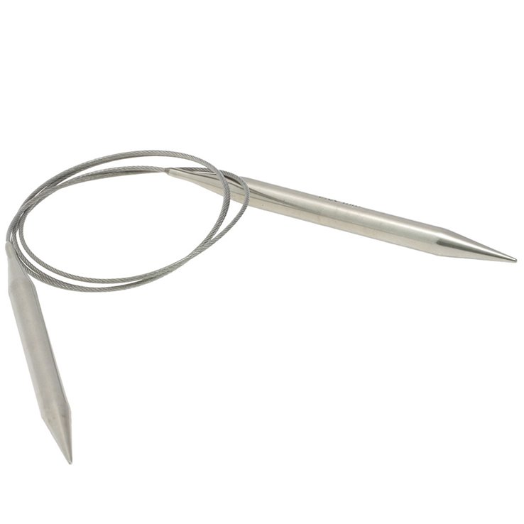 Rundstricknadel Edelstahl St. 9,0/100cm - von Lana Grossa