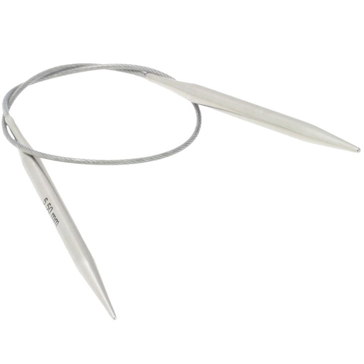 Rundstricknadel Edelstahl St.  5,5/ 40cm   - von Lana Grossa