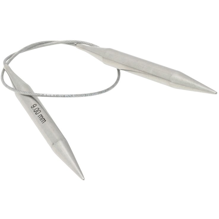 Rundstricknadel Edelstahl St. 9,0/ 40cm - von Lana Grossa