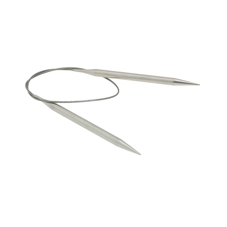 Rundstricknadel Edelstahl St. 7,0/ 60cm - von Lana Grossa