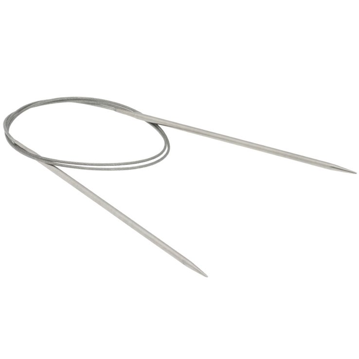 Rundstricknadel Edelstahl St. 3,0/ 80cm - von Lana Grossa