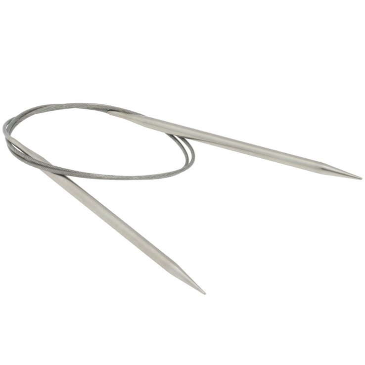 Rundstricknadel Edelstahl St. 5,0/ 80cm - von Lana Grossa