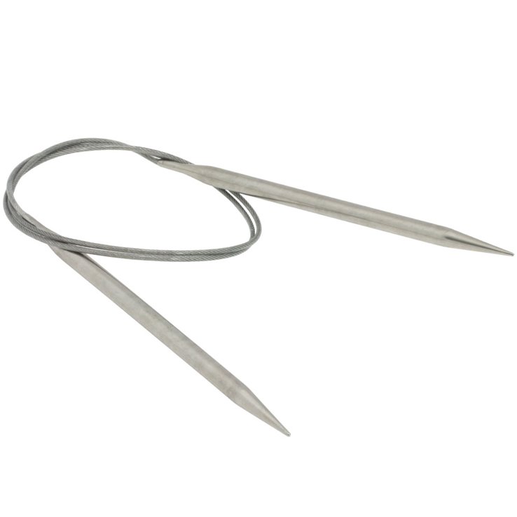 Rundstricknadel Edelstahl St.  6,0/ 80cm  - von Lana Grossa