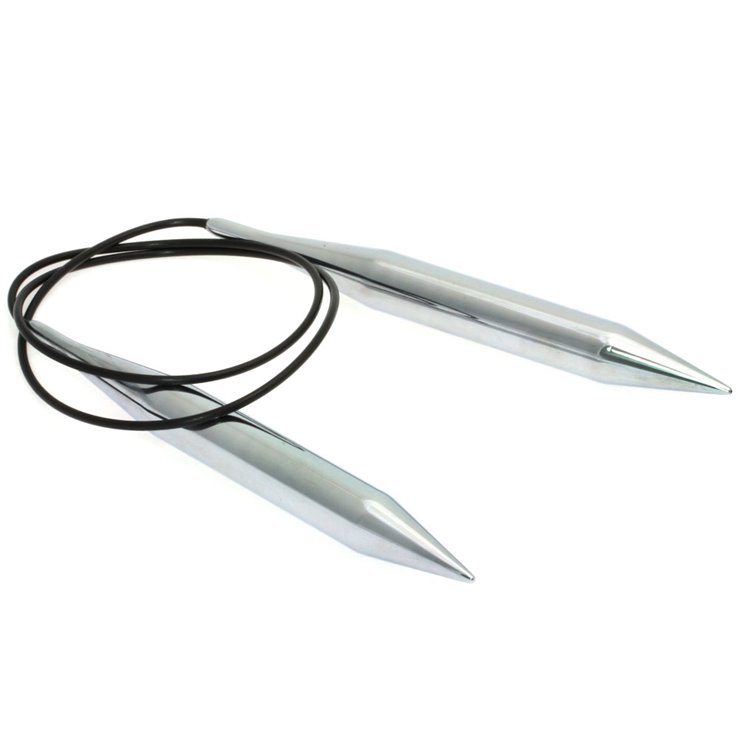 Rundstricknadel Messing St.15,0/ 80cm - von Lana Grossa