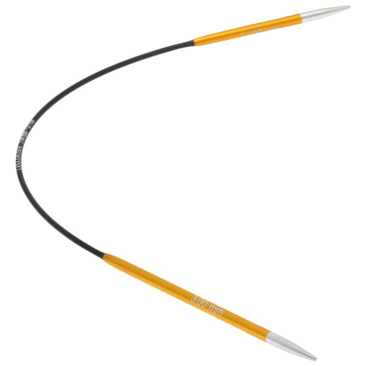 Rundstricknadel Aluminium Rainbow St.  3,0/ 25cm - von Lana Grossa