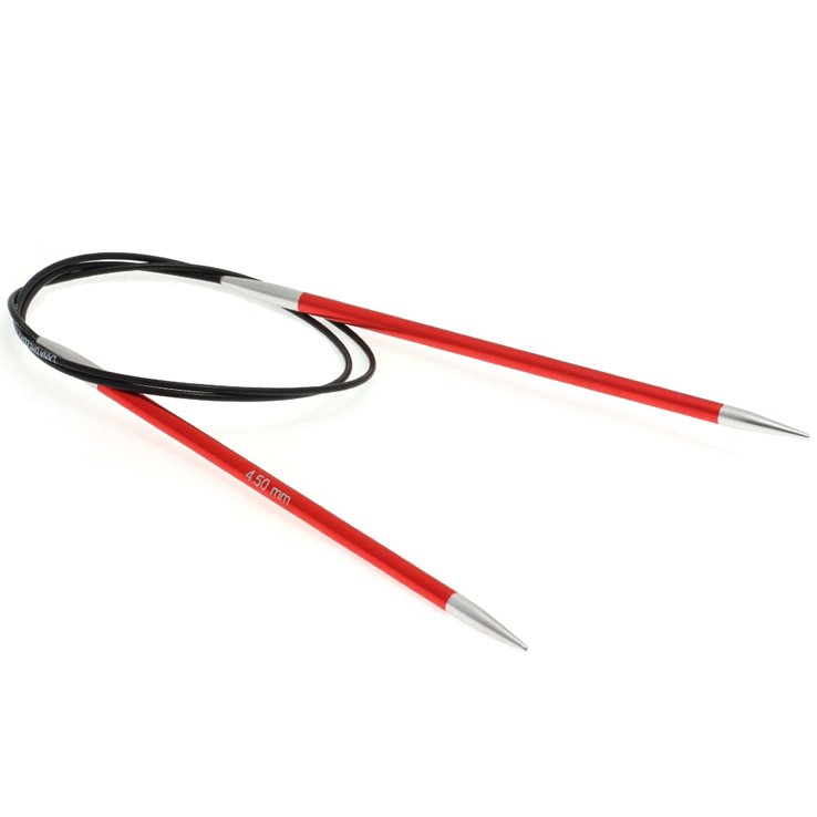 Rundstricknadel Aluminium Rainbow St. 4,5/ 80cm - von Lana Grossa
