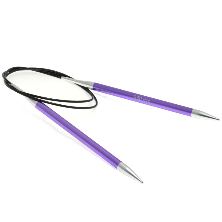 Rundstricknadel Aluminium Rainbow St. 6,5/ 80cm - von Lana Grossa