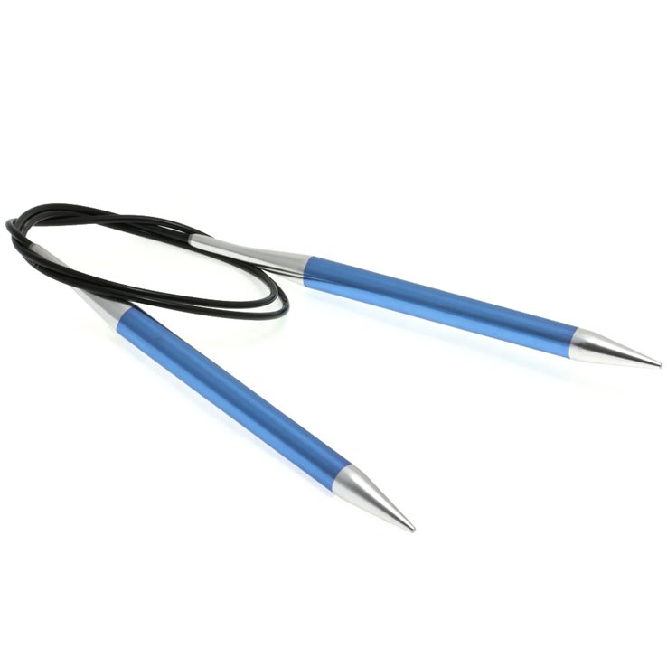 Rundstricknadel Aluminium Rainbow St.  9,0/100cm - von Lana Grossa
